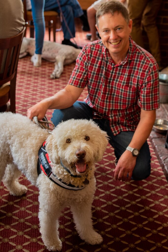 Me & Jemma the Labradoodle Photograph of Richard Averillo - Event Photographer, with his dog Jemma