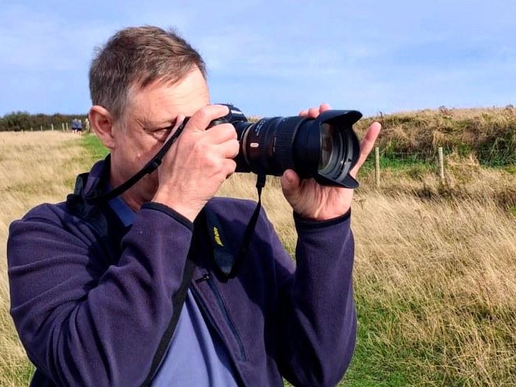 Me, out and about taking photos Photograph of Richard Averillo - Event Photographer, with camera taking photos